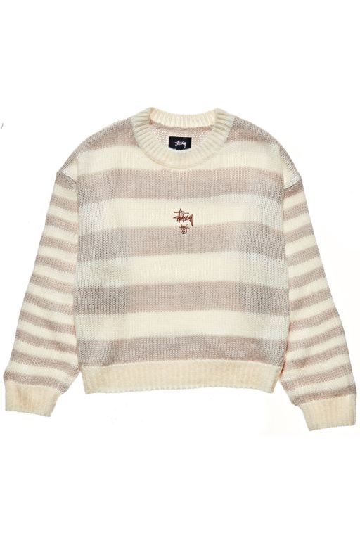 Stussy Womens Knox Stripe Knit Sweaters White - OTGWP7360